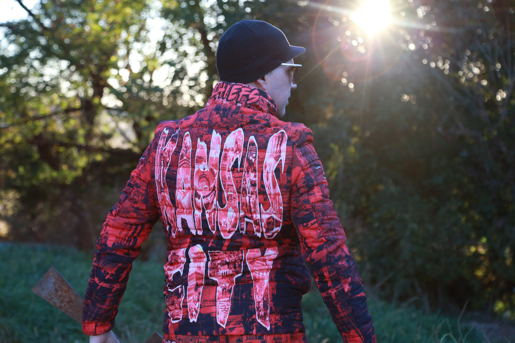 CHIEFS (Dark Red) Unisex BUBBLE COAT