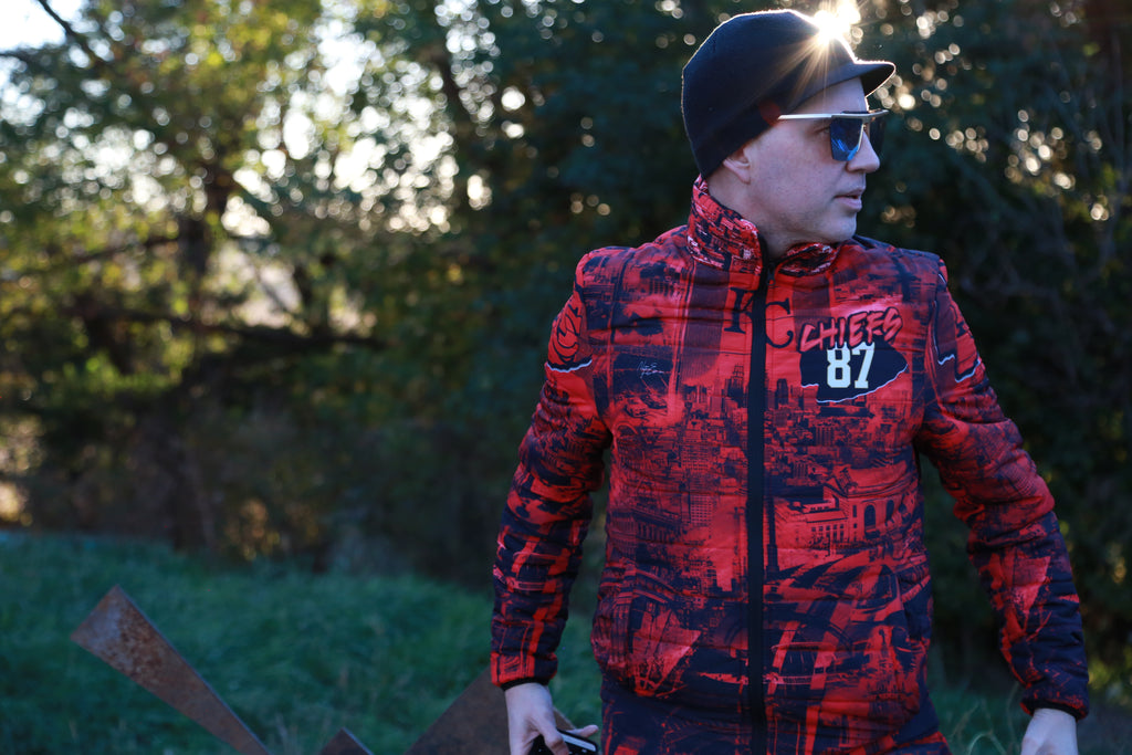 CHIEFS 87 Unisex BUBBLE COAT (Dark Red) as seen on tv!