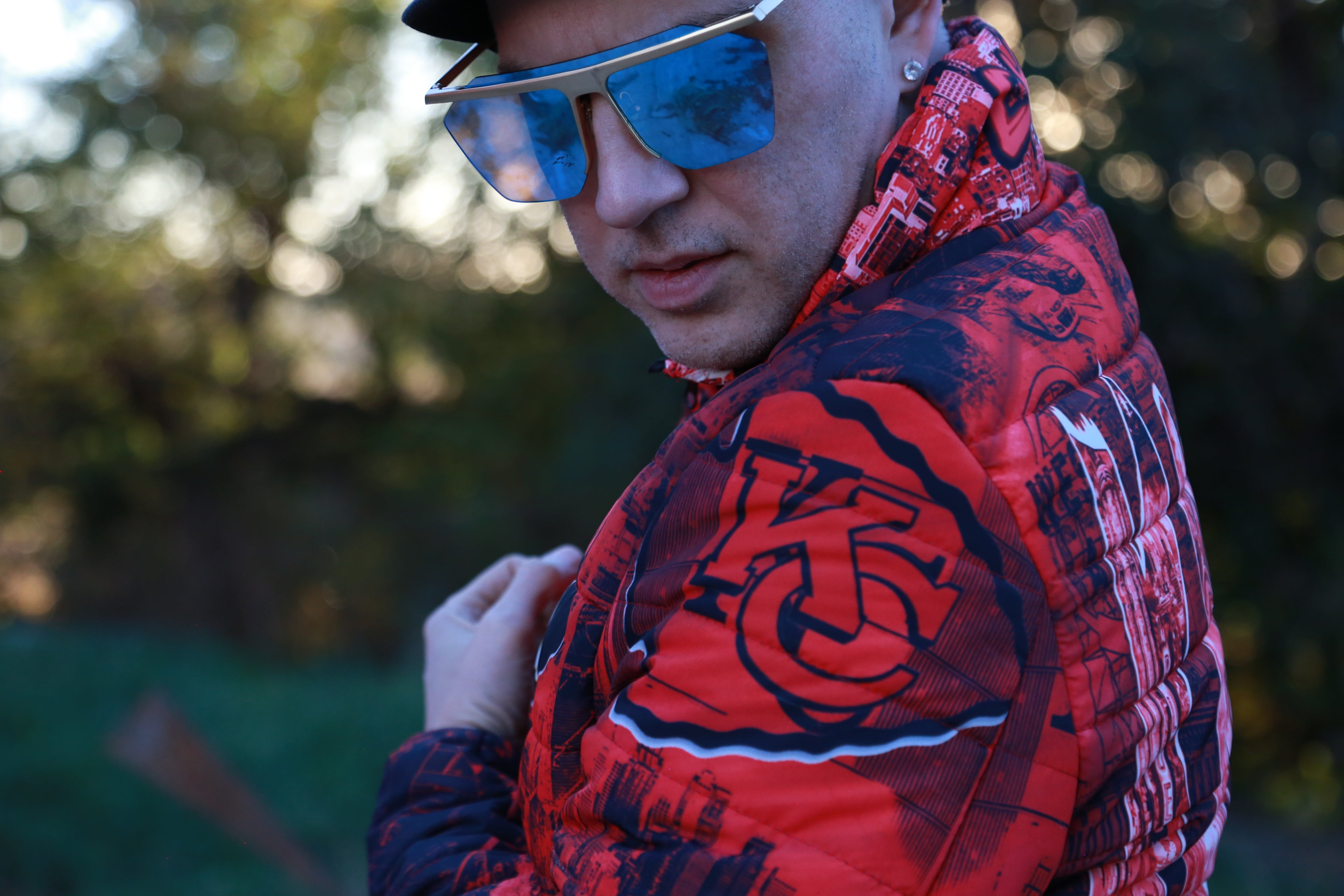 CHIEFS (Dark Red) Unisex BUBBLE COAT