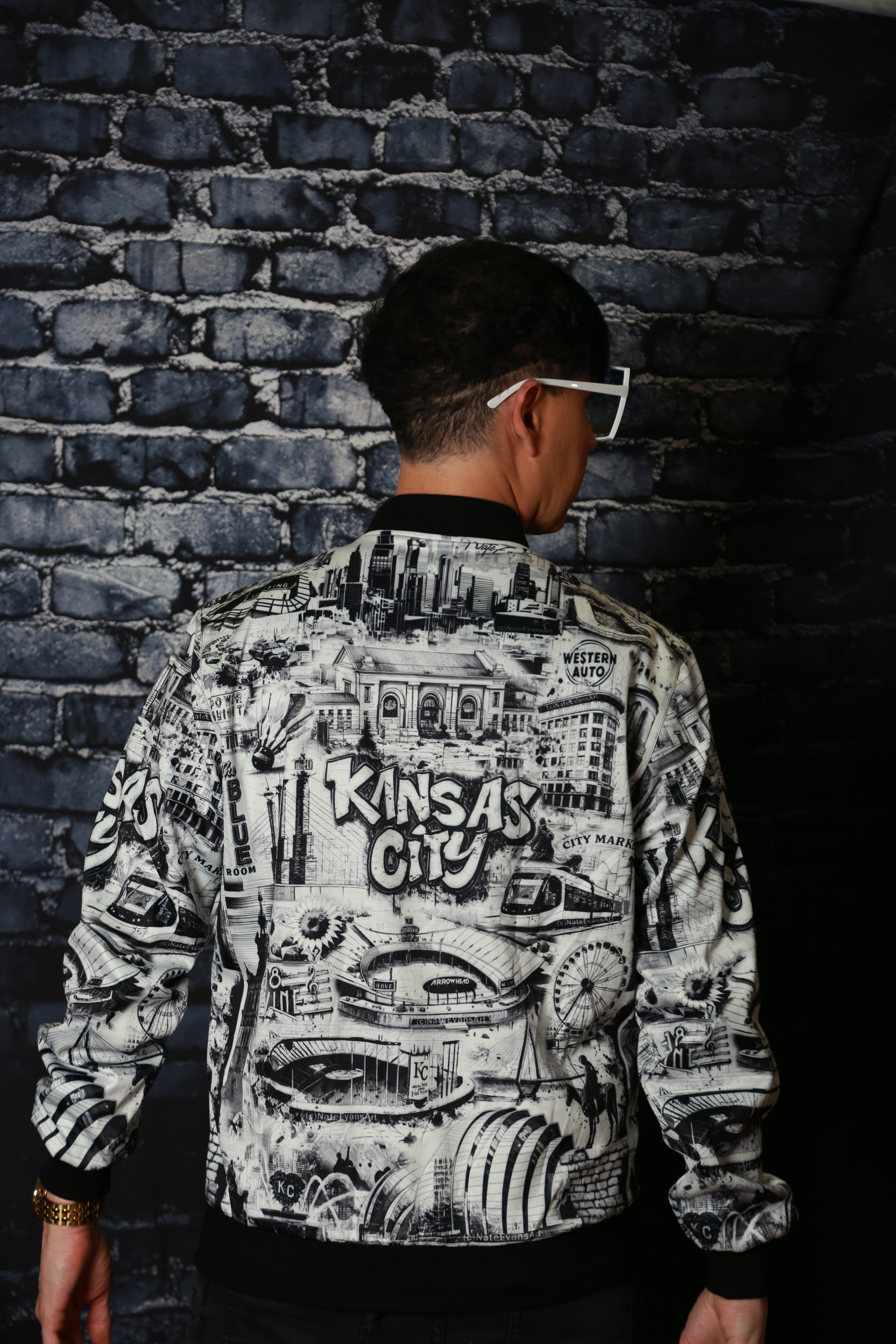 KANSAS CITY Unisex Jacket "High Grade" B&W