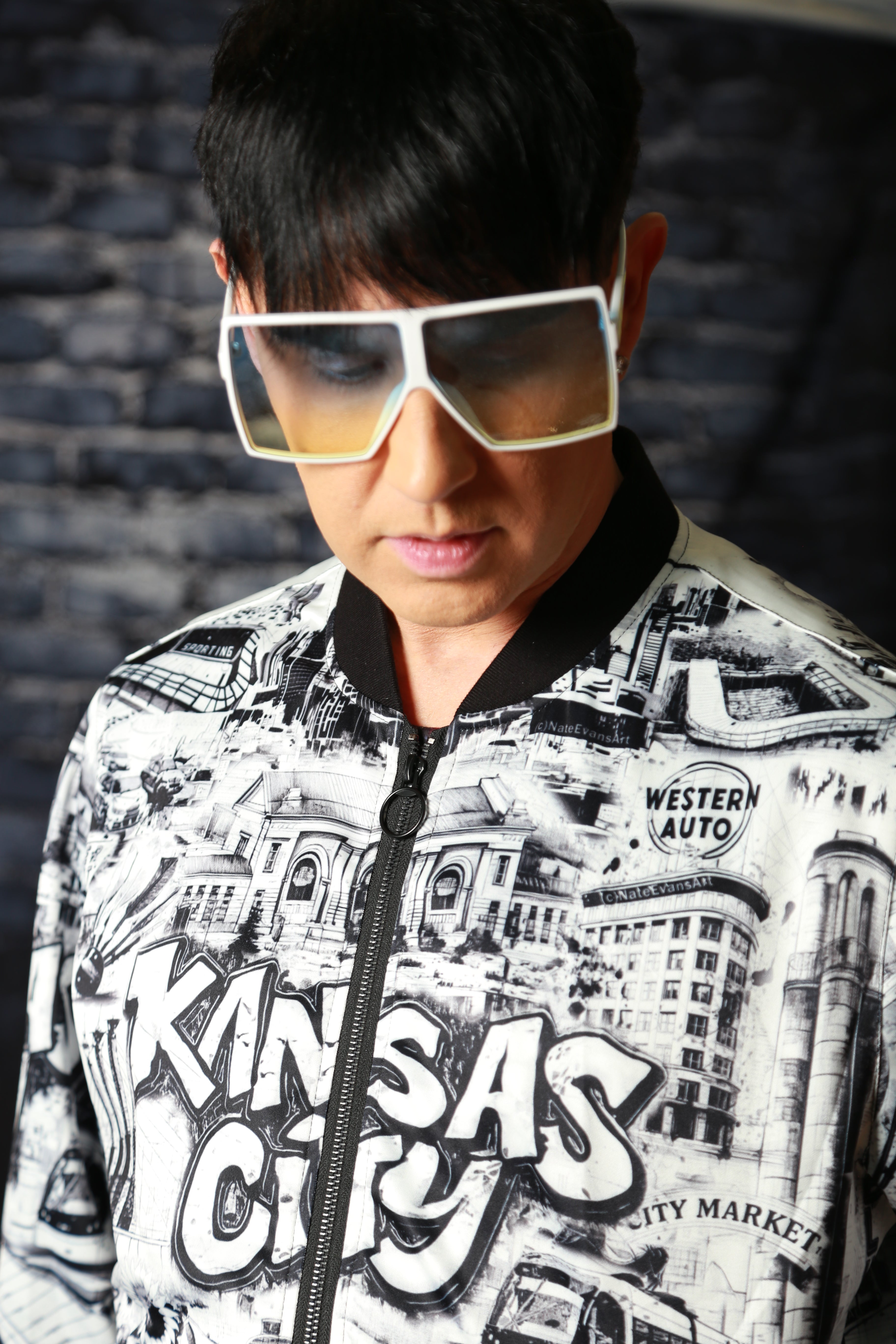 KANSAS CITY Unisex Jacket "High Grade" B&W