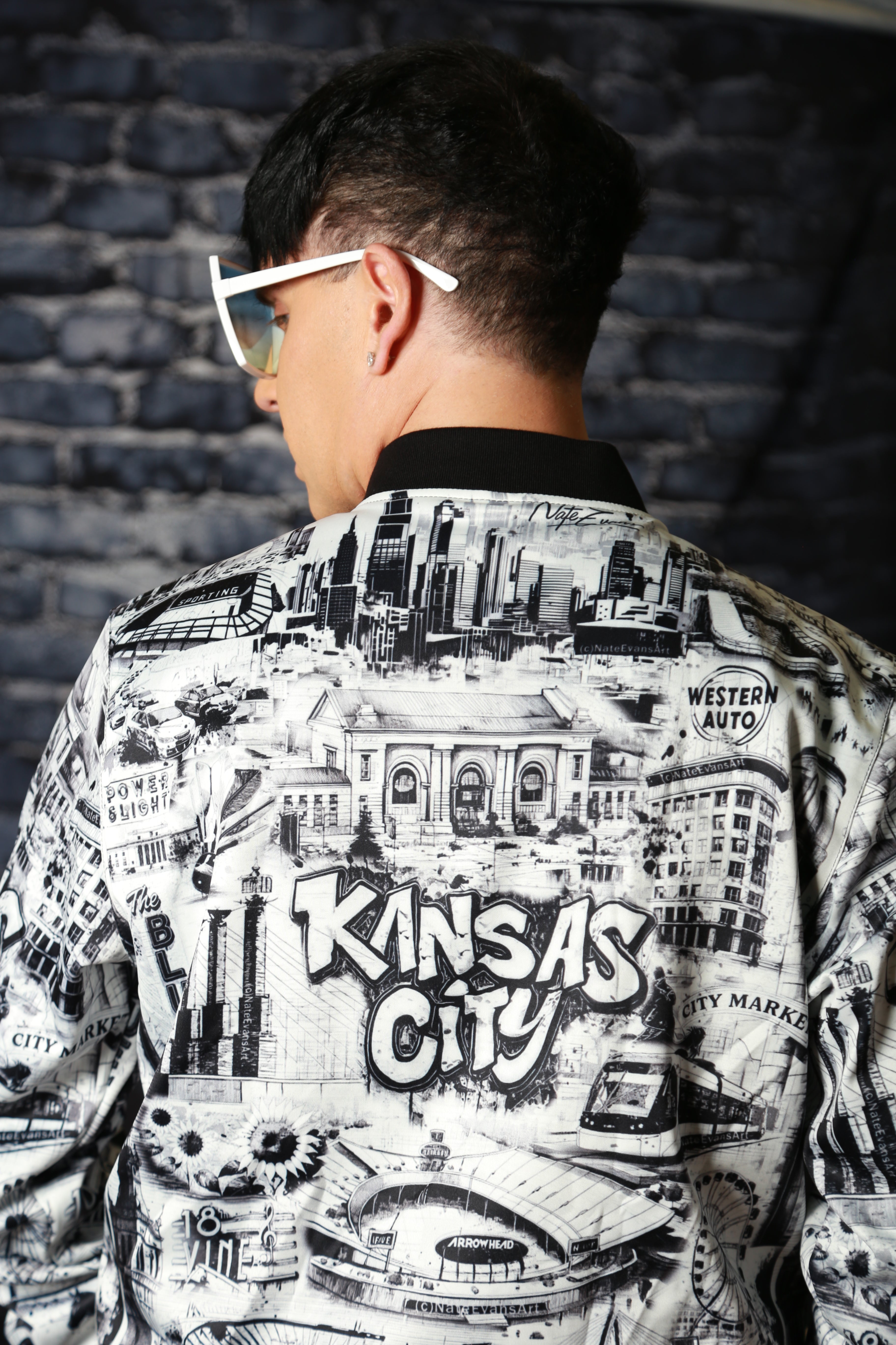 KANSAS CITY Unisex Jacket "High Grade" B&W