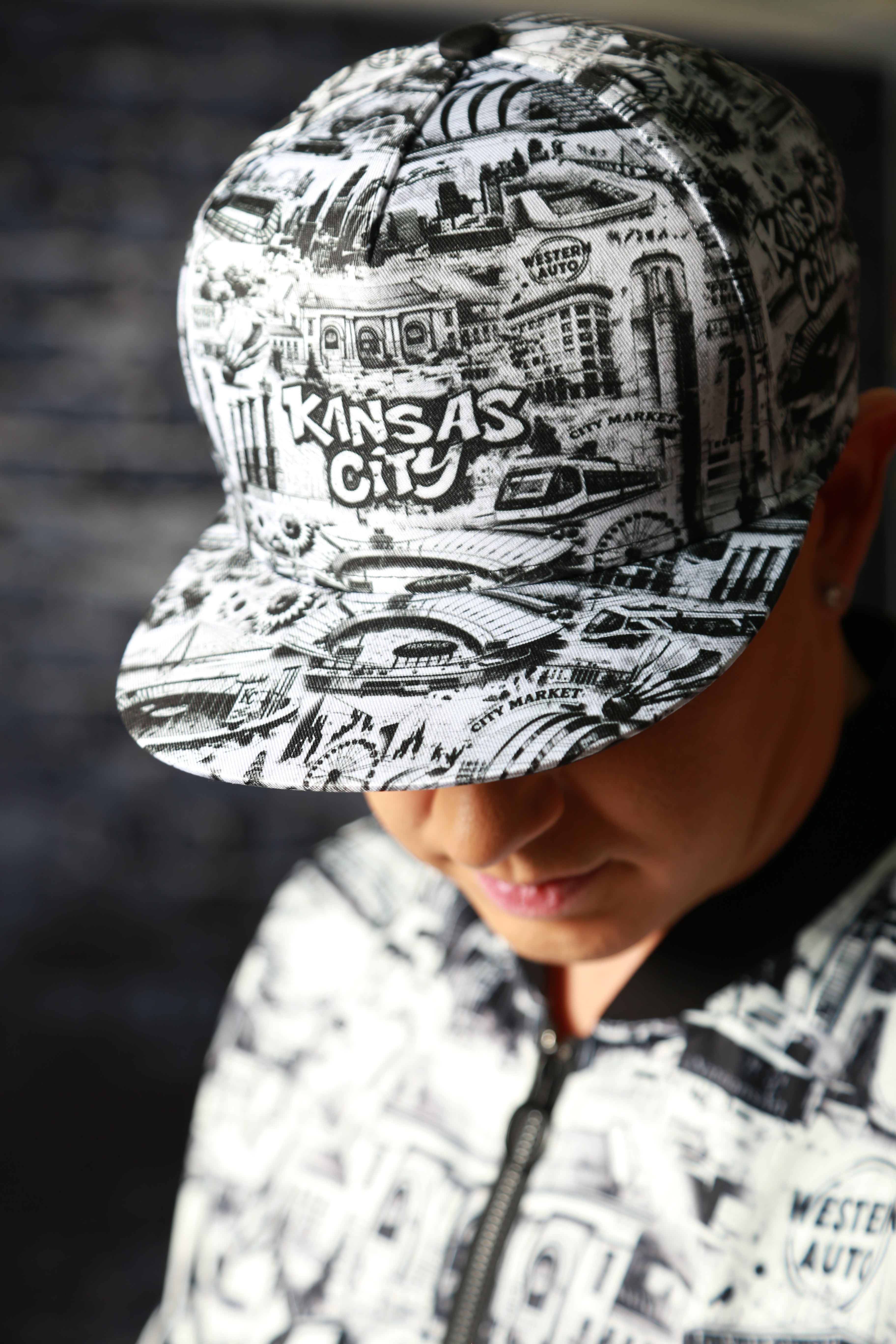 KANSAS CITY B&W Hat
