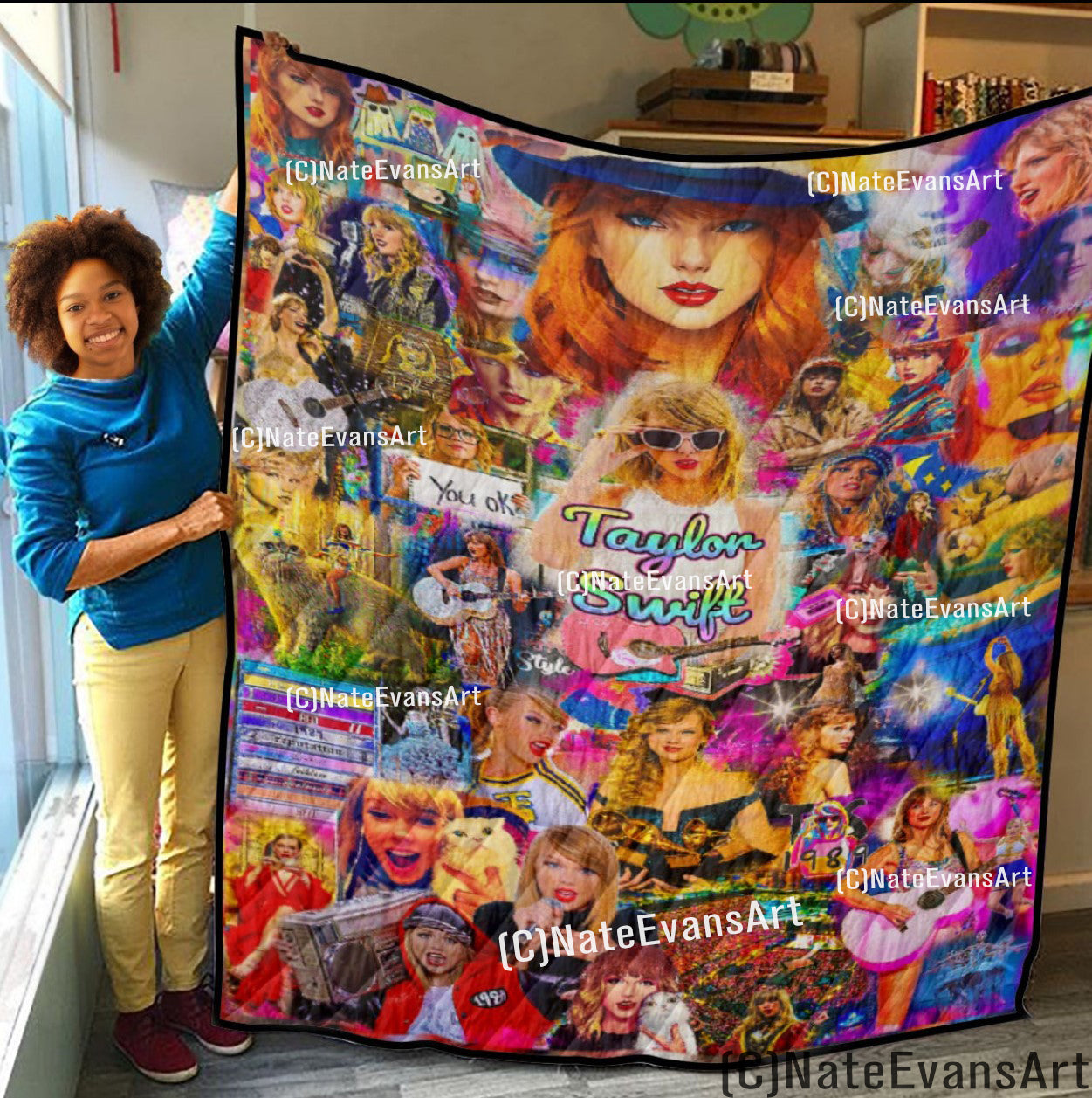 TAYLOR SWIFT QUILT (3 SIZES)