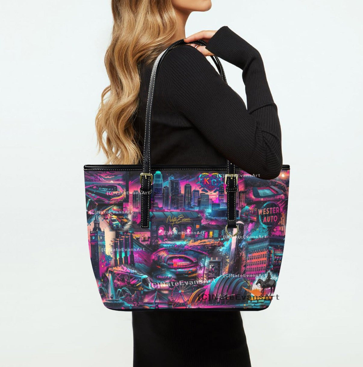KANSAS CITY Leather Purse "The Speed of Lifght"