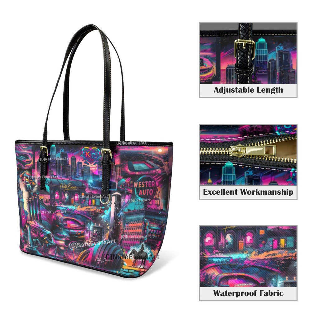 KANSAS CITY Leather Purse "The Speed of Lifght"