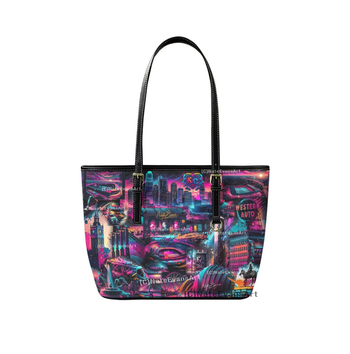 KANSAS CITY Leather Purse "The Speed of Lifght"