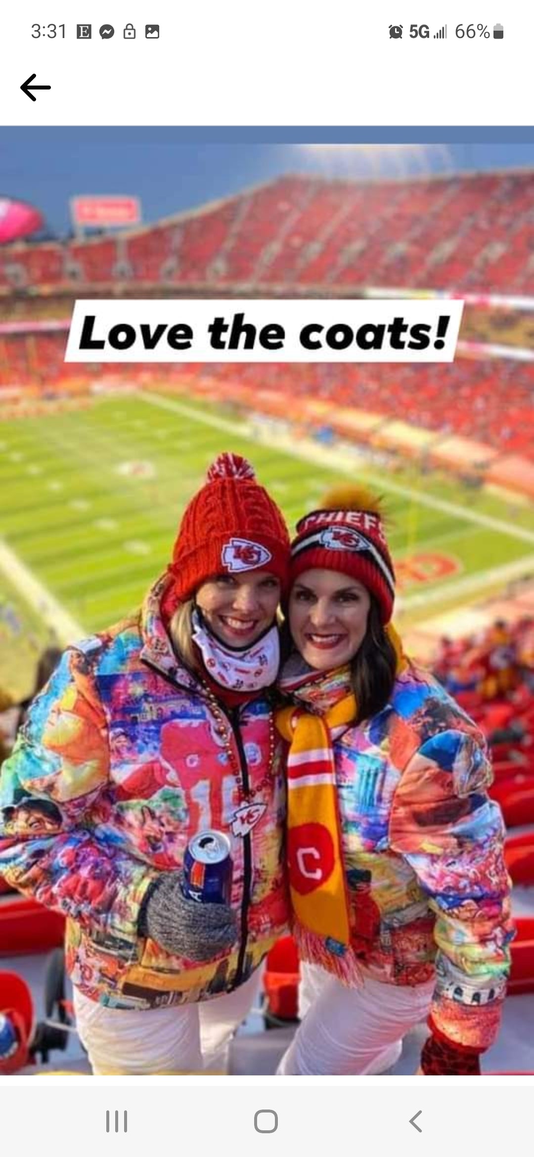 CHIEFS SUPERBOWL Unisex BUBBLE COAT (most popular, seen on tv)