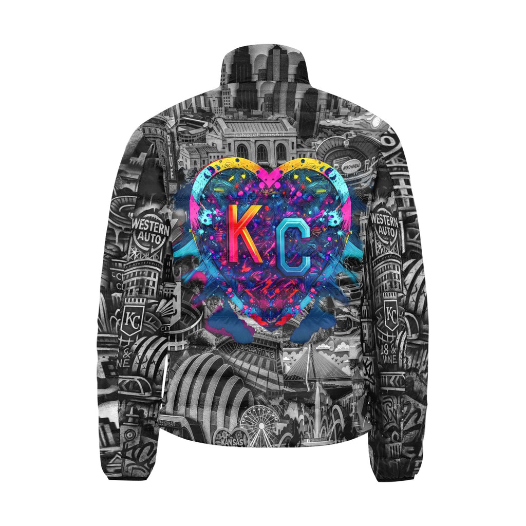 KANSAS CITY Heart Unisex BUBBLE COAT