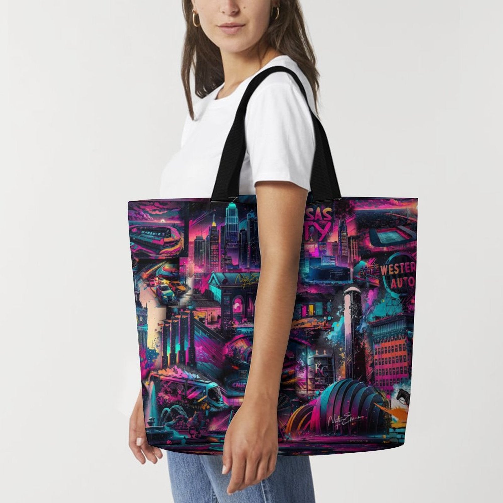 KANSAS CITY Large shopping bag