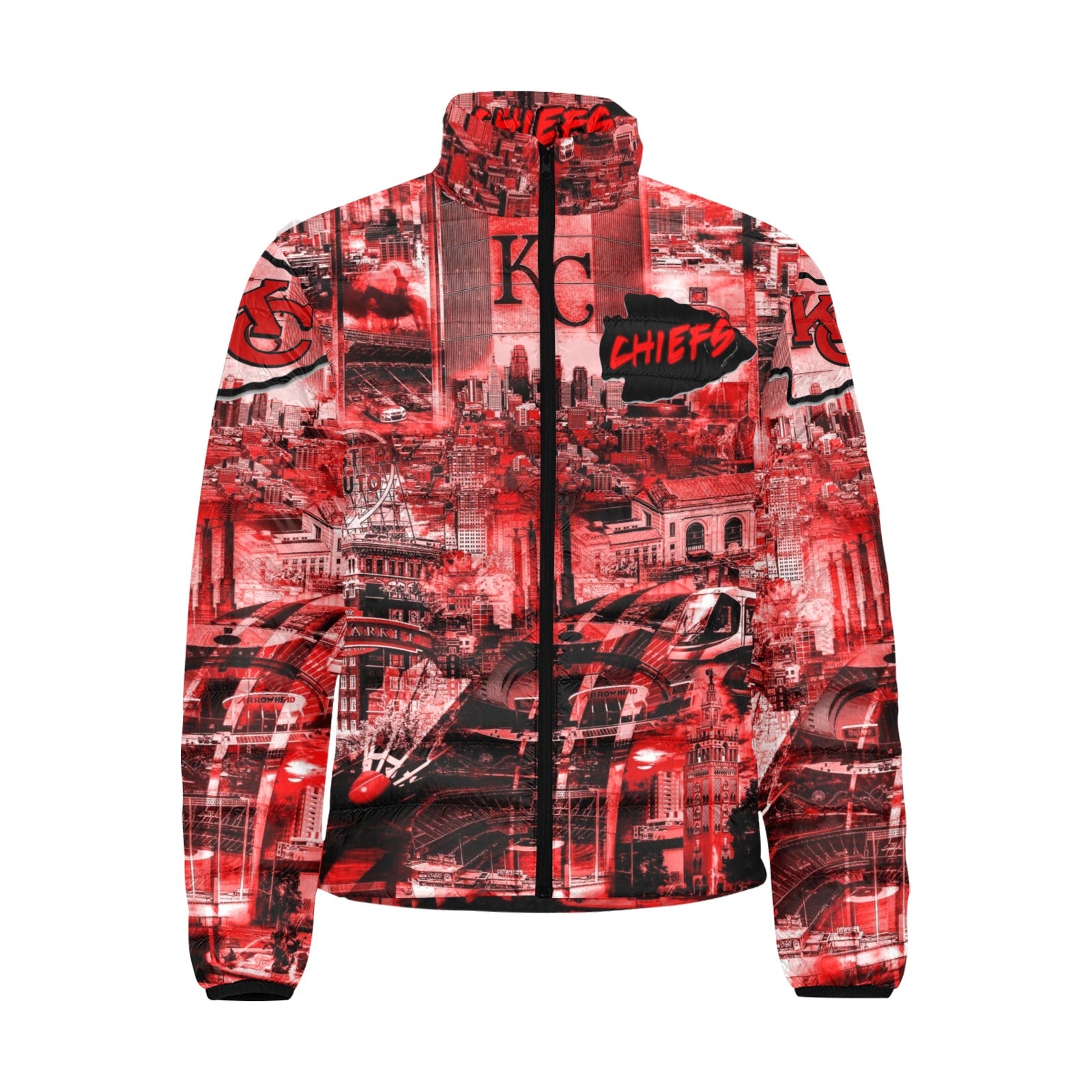 CHIEFS Unisex BUBBLE COAT (No numbers) Light Red