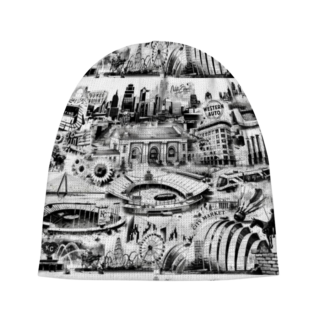 Custom Unisex Crochet Hairball Knit Cap Fashion Beanie Hat