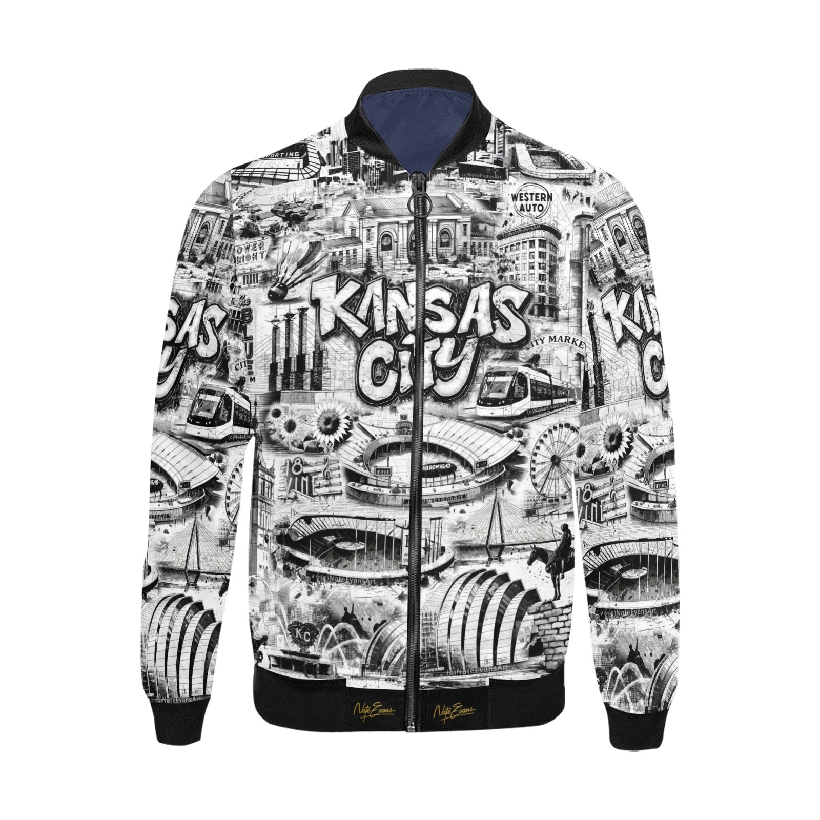 KANSAS CITY Unisex Jacket "High Grade" B&W