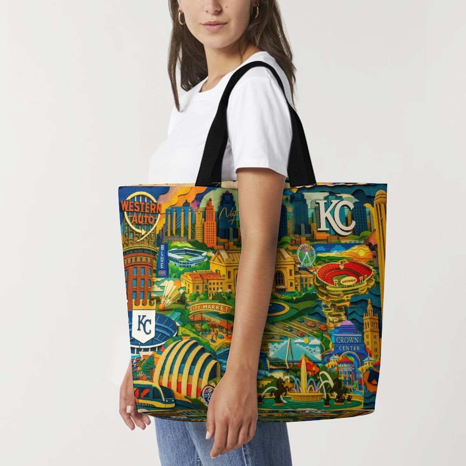 KANSAS CITY Large shopping bag