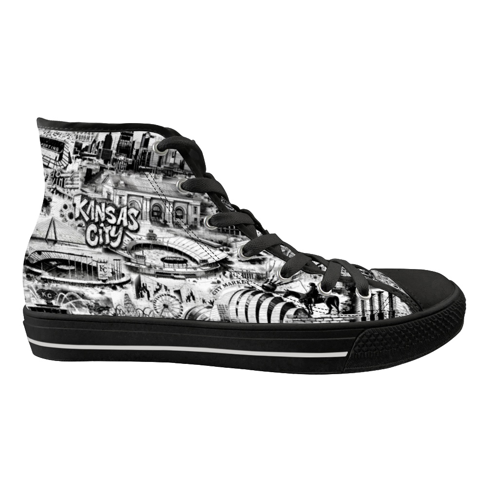 KANSAS CITY Unisex Shoes (Black or White)