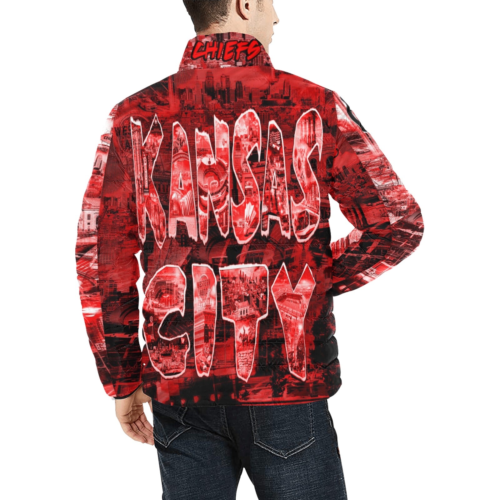 CHIEFS Unisex BUBBLE COAT (No numbers) Light Red