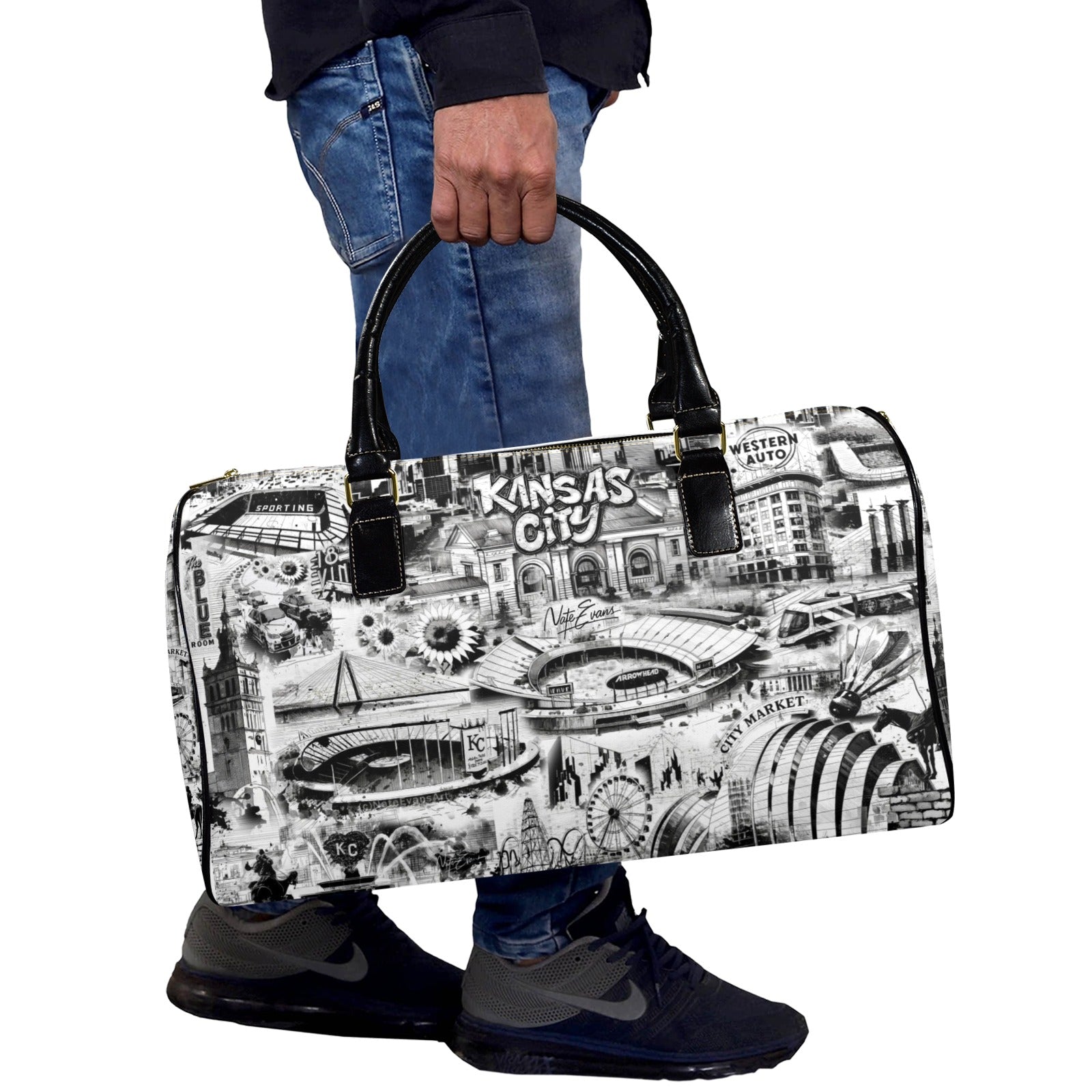 KANSAS CITY Leather Travel Bag