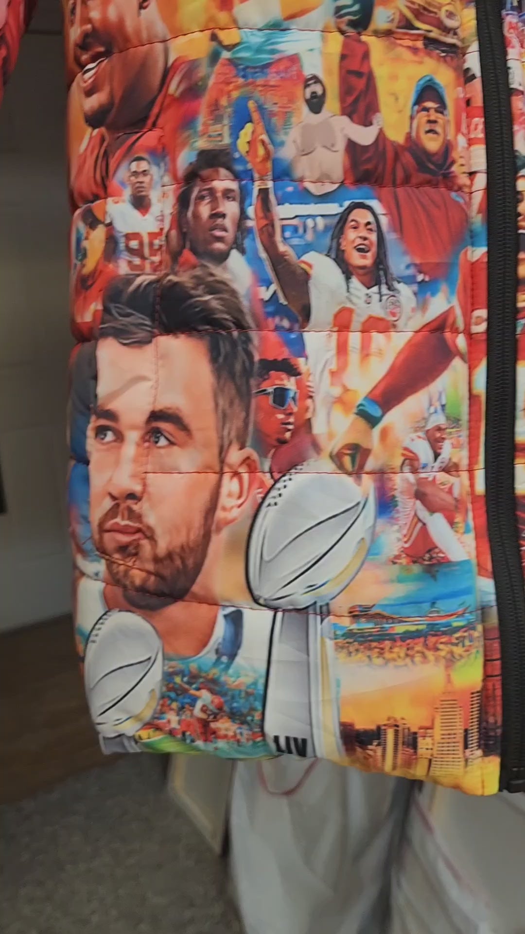 CHIEFS Superbowl Unisex BUBBLE COAT (as seen on tv)